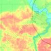 Mappa topografica Oronoko Charter Township, altitudine, rilievo