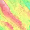 Mappa topografica Alessano, altitudine, rilievo