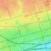 Mappa topografica Trinity-Bellwoods, altitudine, rilievo