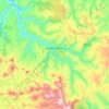 Mappa topografica Alfredo Wagner, altitudine, rilievo