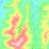 Mappa topografica Ripe San Ginesio, altitudine, rilievo