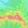 Mappa topografica Mimet, altitudine, rilievo