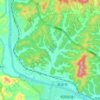 Mappa topografica 水北街道, altitudine, rilievo