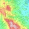 Mappa topografica Chianciano Terme, altitudine, rilievo