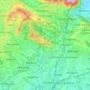 Mappa topografica Parco Regionale di Montevecchia e della Valle del Curone, altitudine, rilievo