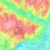 Mappa topografica Lavenay, altitudine, rilievo