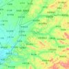 Mappa topografica 开原市, altitudine, rilievo