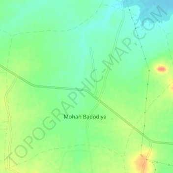 Mappa topografica Moman Barodiya, altitudine, rilievo