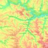 Mappa topografica Краматорский район, altitudine, rilievo
