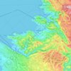 Mappa topografica Capodistria, altitudine, rilievo