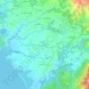 Mappa topografica Cantón de Orotina, altitudine, rilievo