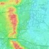 Mappa topografica Landgoed Den Treek-Henschoten, altitudine, rilievo