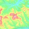 Mappa topografica Bellante, altitudine, rilievo