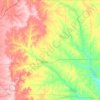 Mappa topografica Greenwood County, altitudine, rilievo