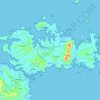 Mappa topografica Pulau Togean, altitudine, rilievo