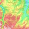 Mappa topografica Karlsbad, altitudine, rilievo