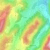 Mappa topografica Lullin, altitudine, rilievo