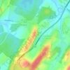 Mappa topografica Champagney, altitudine, rilievo