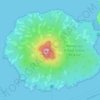 Mappa topografica Rangitoto Island, altitudine, rilievo