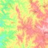 Mappa topografica Goiandira, altitudine, rilievo