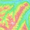 Mappa topografica Diemtigen, altitudine, rilievo