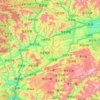 Mappa topografica 宁强县, altitudine, rilievo