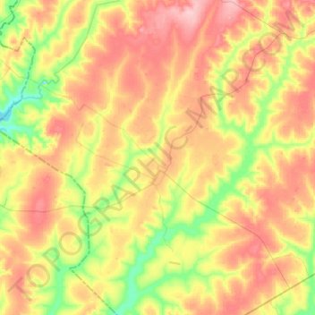 Mappa topografica Planalto, altitudine, rilievo