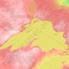 Mappa topografica Lake Superior, altitudine, rilievo