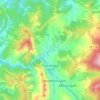 Mappa topografica Cantalupo Ligure, altitudine, rilievo