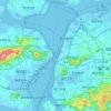 Mappa topografica 厦门港, altitudine, rilievo