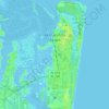 Mappa topografica Fernandina Beach, altitudine, rilievo