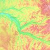 Mappa topografica Lot-et-Garonne, altitudine, rilievo