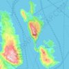 Mappa topografica Itaca, altitudine, rilievo