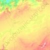 Mappa topografica Chott Ech Chergui, altitudine, rilievo