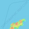 Mappa topografica 輪島市, altitudine, rilievo