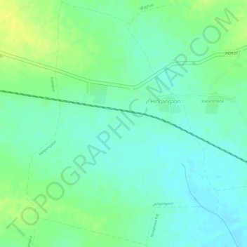 Mappa topografica Hingangaon, altitudine, rilievo