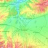 Mappa topografica Hadjout, altitudine, rilievo