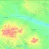 Mappa topografica Blaine County, altitudine, rilievo