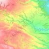 Mappa topografica Canicattini Bagni, altitudine, rilievo