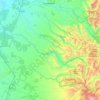 Mappa topografica Quilaco, altitudine, rilievo