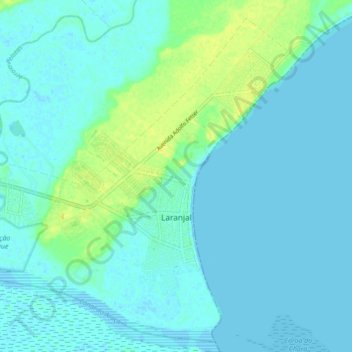 Mappa topografica Laranjal / Z3, altitudine, rilievo
