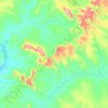 Mappa topografica Cipolândia, altitudine, rilievo