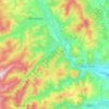 Mappa topografica Dofteana, altitudine, rilievo
