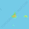 Mappa topografica Ilha dos Remédios, altitudine, rilievo