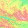 Mappa topografica Чибитское сельское поселение, altitudine, rilievo