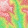 Mappa topografica 洞朗地区, altitudine, rilievo