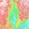 Mappa topografica Middle River, altitudine, rilievo