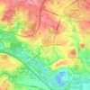 Mappa topografica Little Preston, altitudine, rilievo