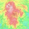 Mappa topografica Dartmoor National Park, altitudine, rilievo