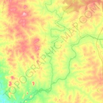 Mappa topografica Nassarawa, altitudine, rilievo